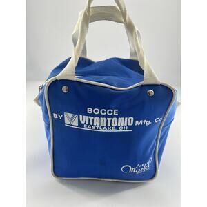 Vintage BOCCE BALL SET Made in Italy Balls Carrying Case Games